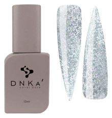 База кольорова DNKA Cover base №049 Hype світловідбиваюча з кольоровими крихтами, 12 мл