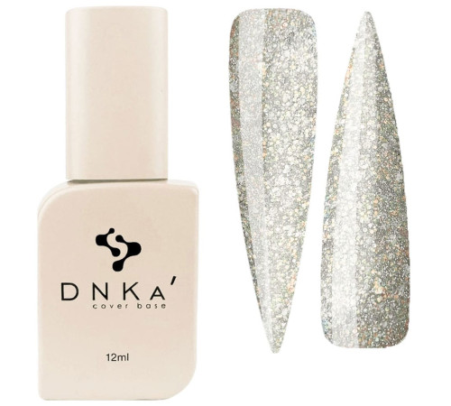 База кольорова DNKA Cover base №051 Royal світловідбиваюча з жовтими крихтами, 12 мл