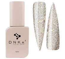 Color base DNKA Cover base No. 052 Meteoric reflective with beige crumbs, 12 ml