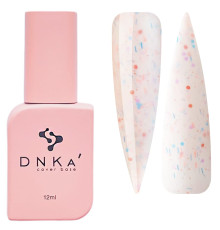 База кольорова DNKA Cover base №062 Mellow світло-рожева з конфеті, 12 мл