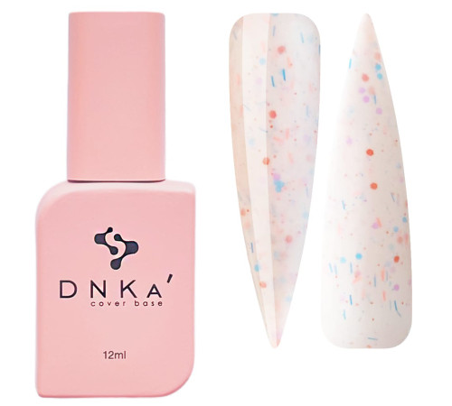 Color base DNKA Cover base No. 062 Mellow light pink with confetti, 12 ml