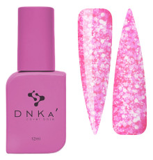 База кольорова DNKA Cover base №065 Kiss рожева з хлоп`ями, 12 мл