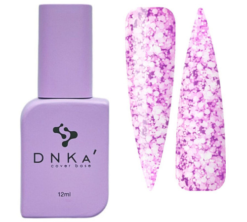 База кольорова DNKA Cover base №066 Serenity лавандова з хлоп`ями, 12 мл
