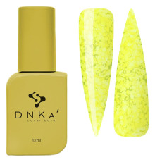 База кольорова DNKA Cover base №067 Holiday жовта з хлоп`ями, 12 мл