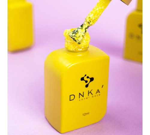 Color base DNKA Cover base No. 067 Holiday yellow with flakes, 12 ml