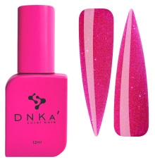 База кольорова DNKA Cover base №085 Glam світловідбиваючий малиновий, 12 мл