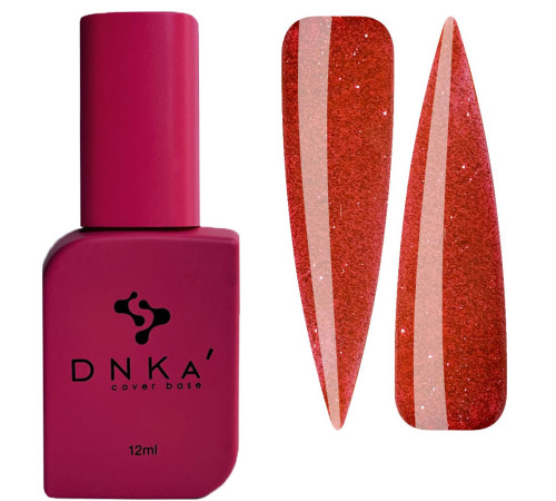 База кольорова DNKA Cover base №086 Force світловідбиваюча теракотова, 12 мл