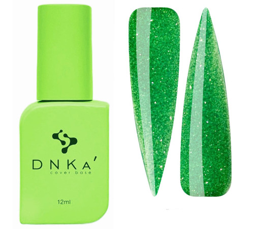 База кольорова DNKA Cover base №090 Wizard світловідбиваюча зелена, 12 мл
