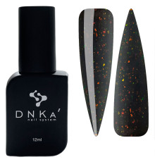 База кольорова DNKA Cover base №096 Black Dress чорна з поталлю, 12 мл