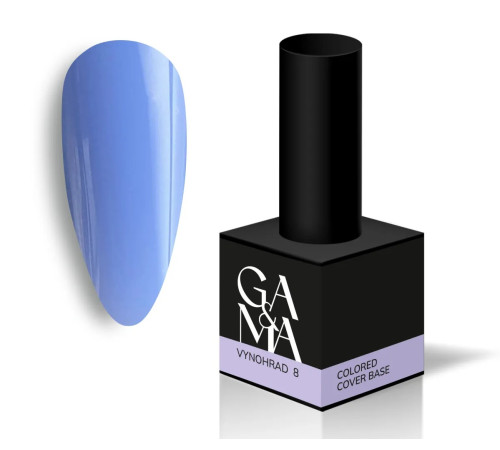 GaMa Cover base Colored No. 08 Grape, saturated cornflower, 15 ml