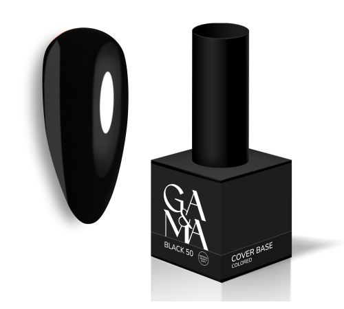 GaMa Cover base Colored No. 50 Black, 15 ml