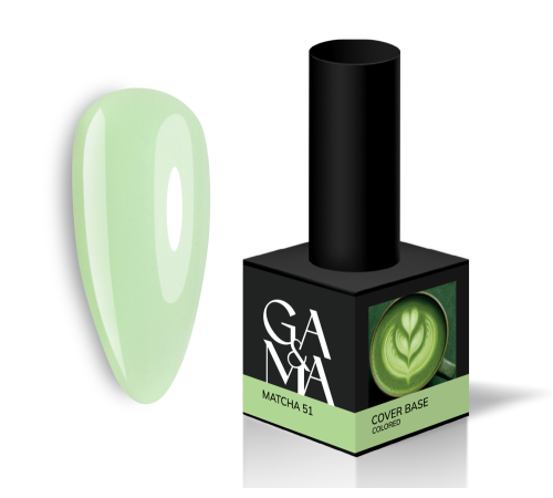 Color base GaMa Cover base Colored №51 Matcha, matcha, 15 ml