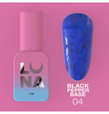 Color base Luna Black Pepper Base No. 04 blue with crumbs, 13 ml