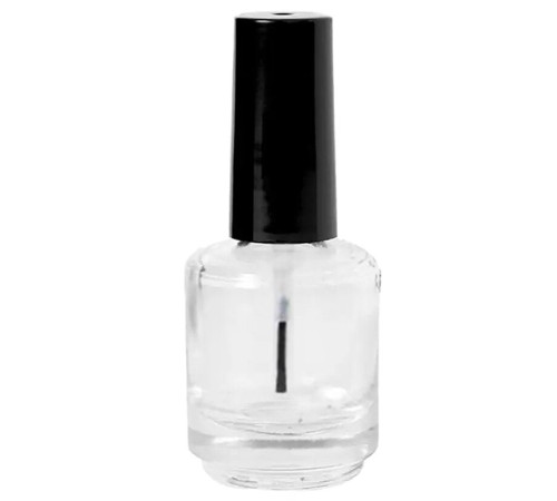 Empty jar Transparent with a brush, 15 ml