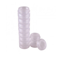 Jars for decoration in a plastic tube 10 pcs