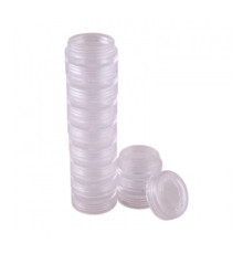 Jars for decoration in a plastic tube 10 pcs