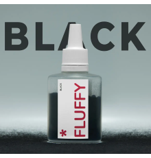 Бархатная пудра для ногтей EASY Fluffy Black, черная