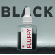 Velvet nail powder EASY Fluffy Black, black