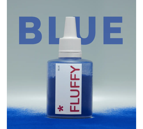 Оксамитова пудра для нігтів EASY Fluffy Blue, синя