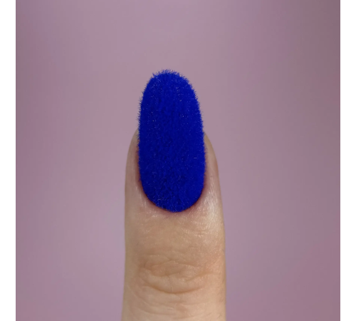Оксамитова пудра для нігтів EASY Fluffy Blue, синя