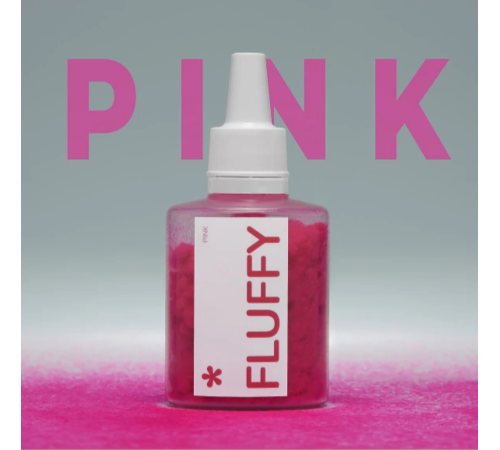 Velvet nail powder EASY Fluffy Pink, pink