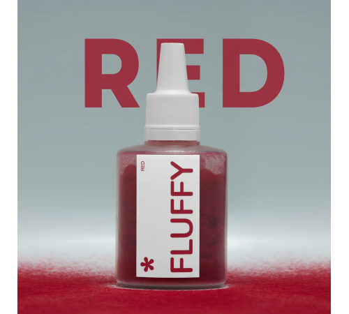Оксамитова пудра для нігтів EASY Fluffy Red, бордо