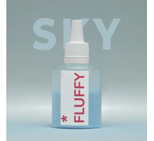 Velvet nail powder EASY Fluffy Sky, blue