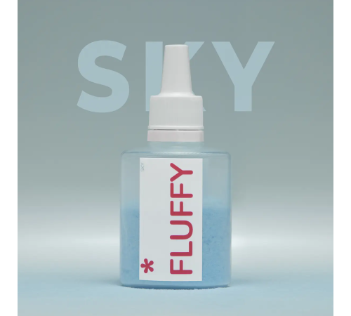 Оксамитова пудра для нігтів EASY Fluffy Sky, блакитна