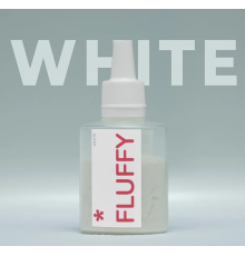 Бархатная пудра для ногтей EASY Fluffy White, белая