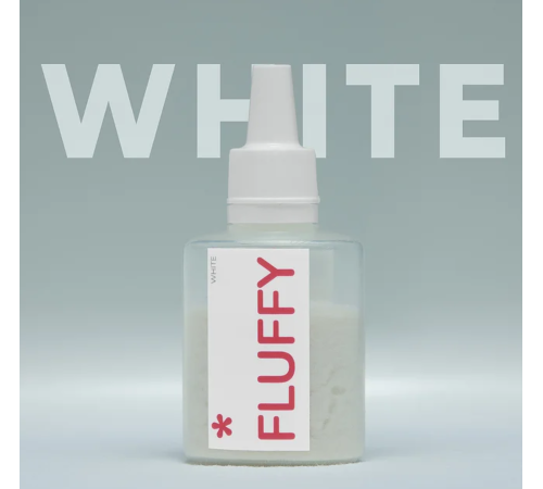 Оксамитова пудра для нігтів EASY Fluffy White, біла