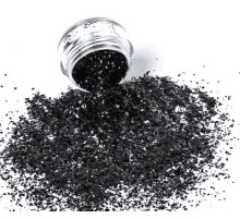 Broken glass small black