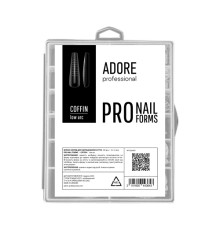 Верхние формы Adore Pro Nail Forms Coffin балерина, 120 шт