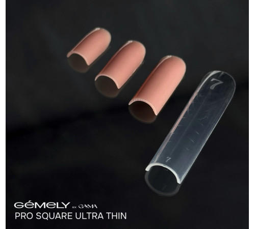 Верхні форми Gemely Pro Square Ultra Thin, квадратні надтонкі, 150 шт