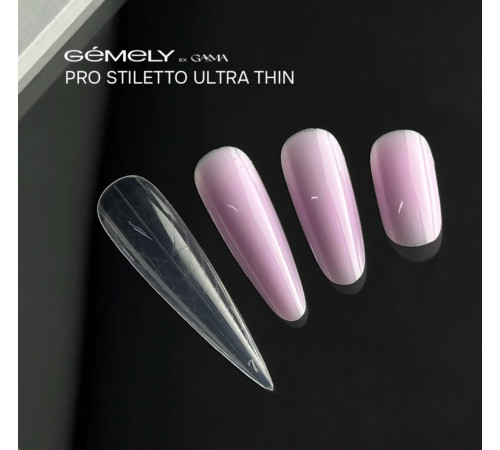 Верхні форми Gemely Pro Stiletto Ultra Thin, стилет надтонкі, 150 шт