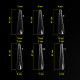 Верхні форми для нарощування Komilfo Acryl Gel Nail Forms Modern мигдаль, 120 шт