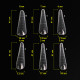 Верхні форми для нарощування Komilfo Acryl Gel Nail Forms Modern мигдаль, 120 шт
