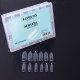Верхні форми для нарощування Komilfo Acryl Gel Nail Forms Multishape універсальні, 120 шт