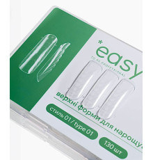 Верхні форми для нарощування нігтів EASY стиль №01, 120 шт