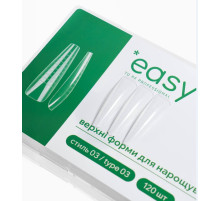 Верхні форми для нарощування нігтів EASY стиль №03, 120 шт