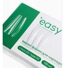 Верхні форми для нарощування нігтів EASY стиль №03, 120 шт