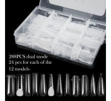 Top forms for nail extension, 12 forms 288 pcs