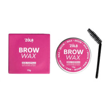 Wax for fixing eyebrows ZOLA brow wax New formula with a brush 15 g