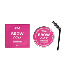 Воск для фиксации бровей ZOLA brow wax New formula с щеточкой 15 г