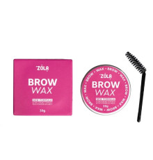 Воск для фиксации бровей ZOLA brow wax New formula с щеточкой 30 г