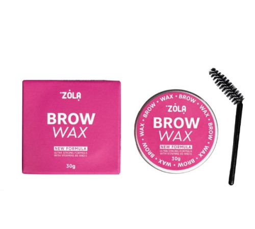 Віск для фіксації брів ZOLA brow wax New formula з щіточкою 30 г