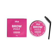 Воск для фиксации бровей ZOLA brow wax New formula с щеточкой 50 г