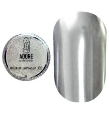 Втирка Adore Mirror Powder серебряная