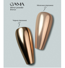 Rub GaMa Mirror Powder Bronze, bronze, 0.3 g