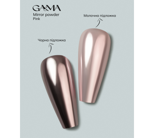 Втирка GaMa Mirror Powder Pink, рожева, 0,3 г