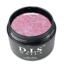 Гель DIS Hard Cover Pink Shimmer рожевий з шиммером, 28 мл